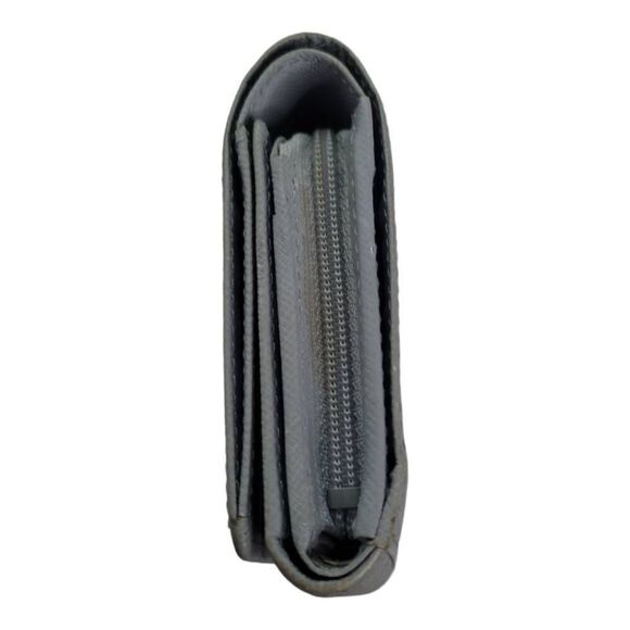 Burberry Gray Leather Wallet with Silver Hardware Very Lightly Loved - Picture 3 of 11